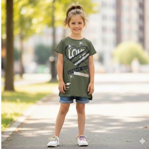 glamour girl print top