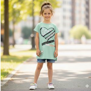 glamour girl print top