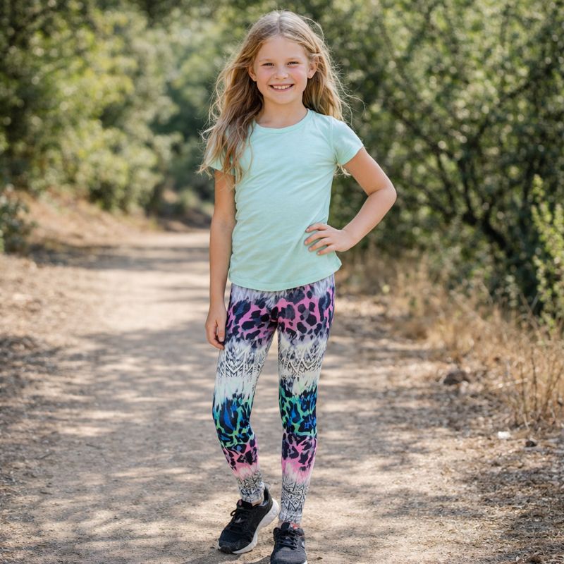 multicolor leopard print legging multicolor leopard print legging