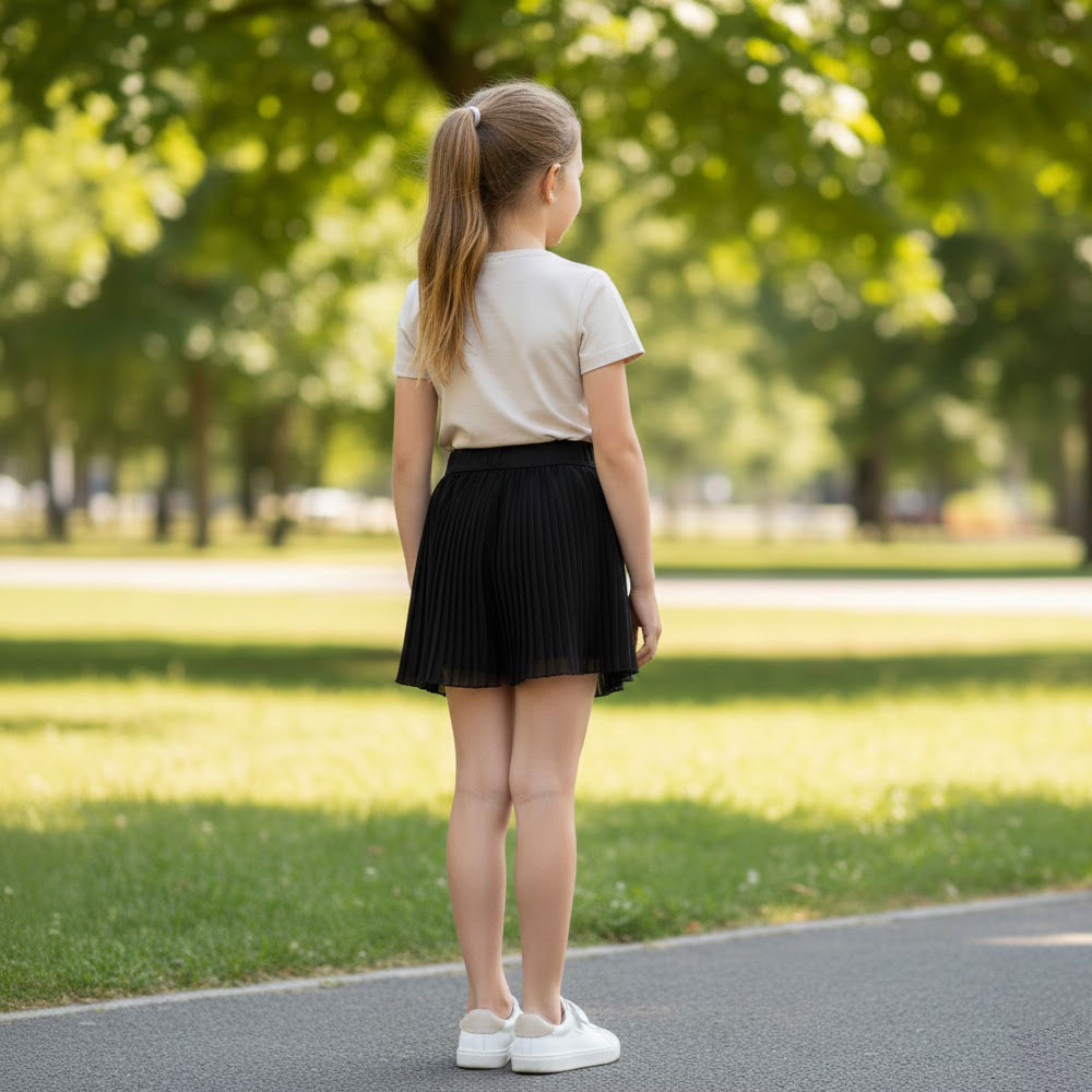 Pleated Chiffon Shorts - Image 14