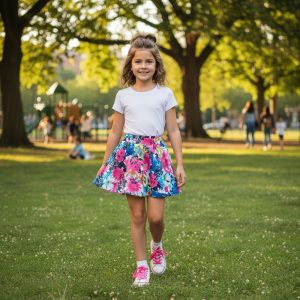 floral print skater skirt