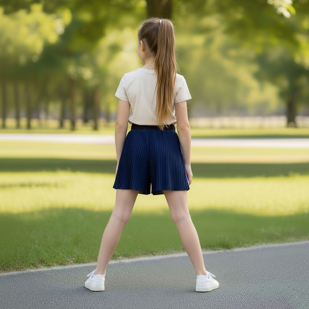 Pleated Chiffon Shorts - Image 10