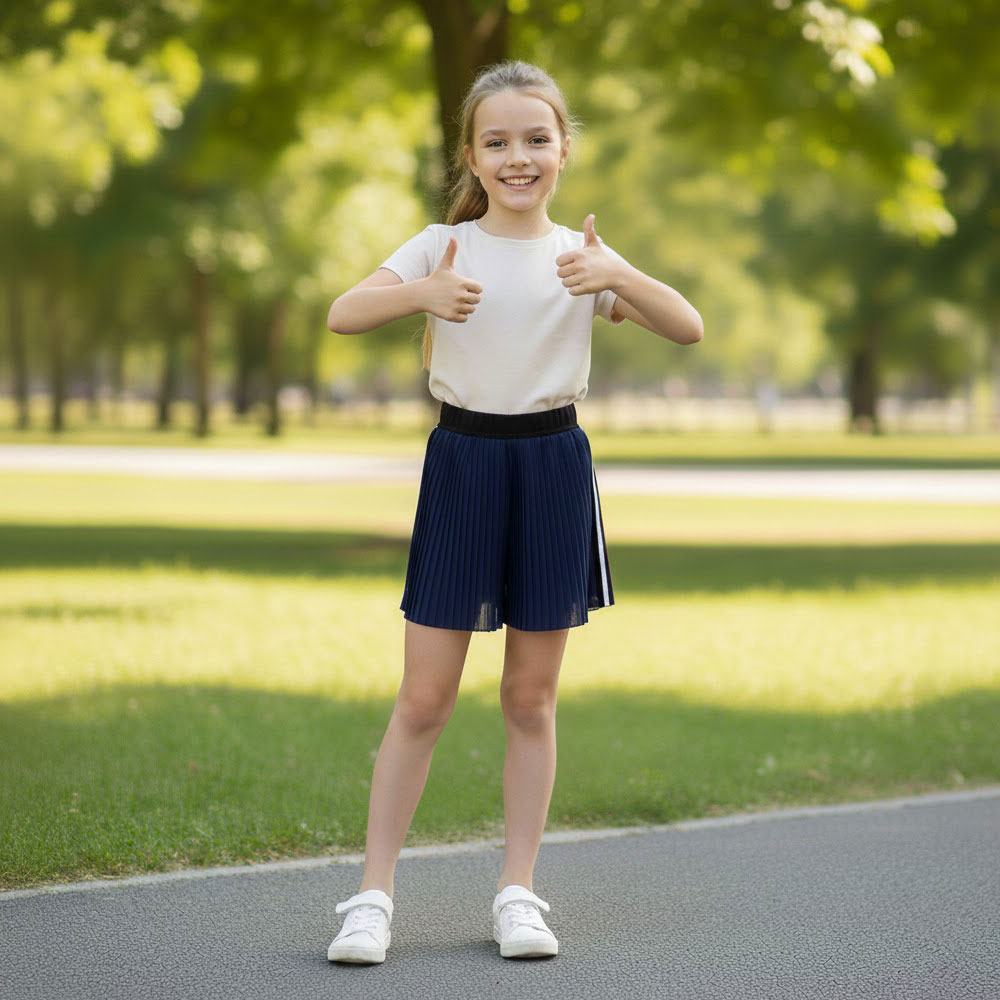 Pleated Chiffon Shorts - Image 9