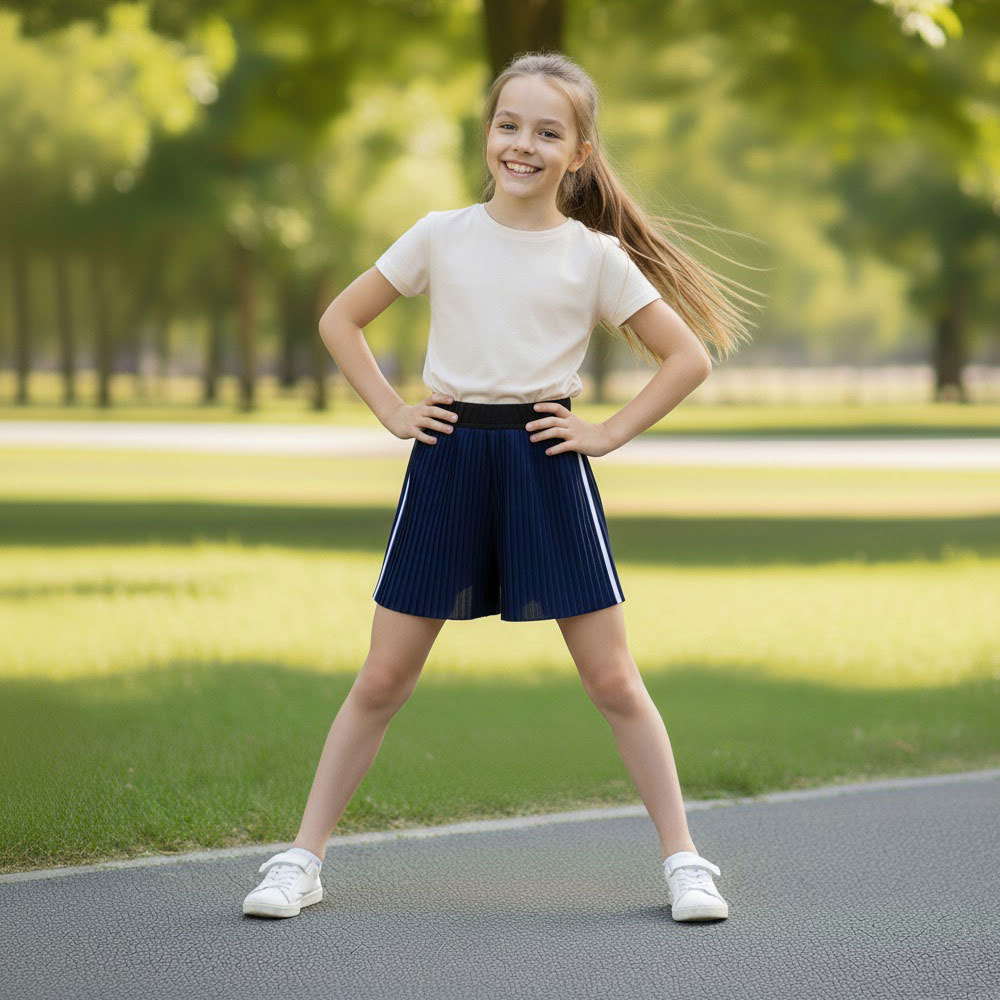 Pleated Chiffon Shorts - Image 2