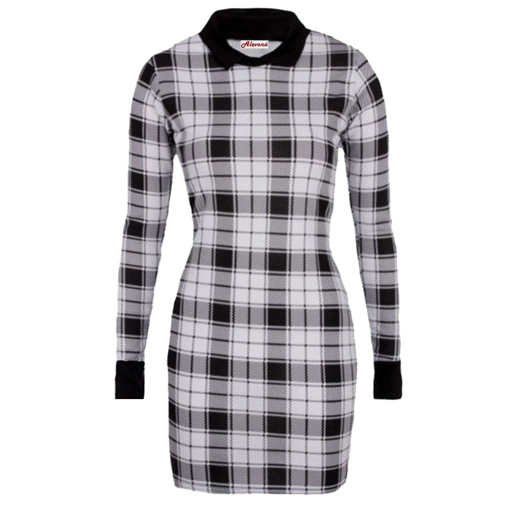 peter pan collared tartan mini dress peter pan collared tartan mini dress