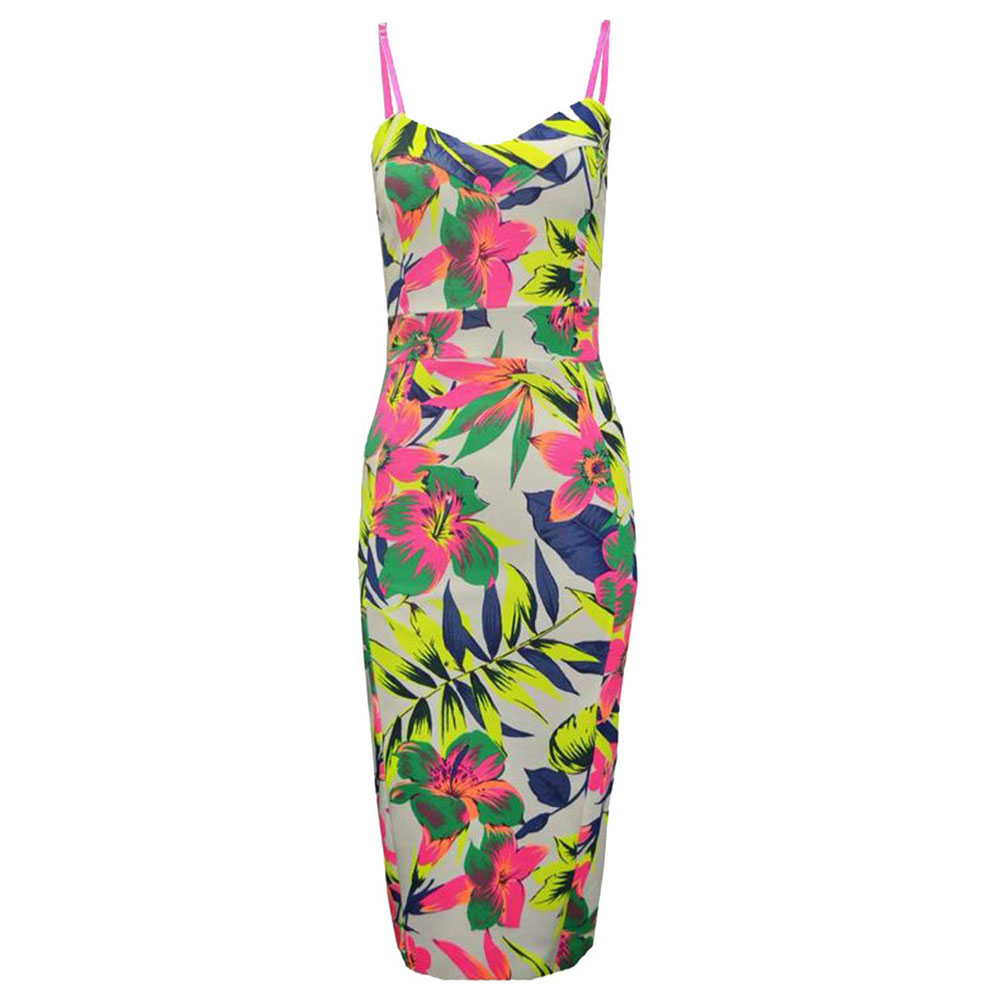 tropical floral midi dress tropical floral midi dress