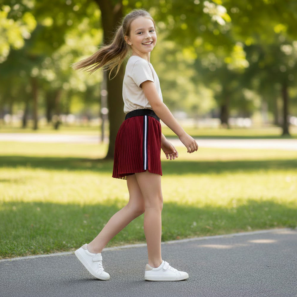 Pleated Chiffon Shorts - Image 3
