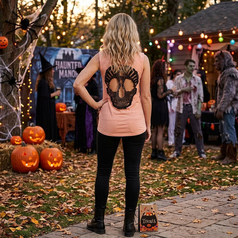 3 skull top backcrochet peach b 3 skull top backcrochet peach b